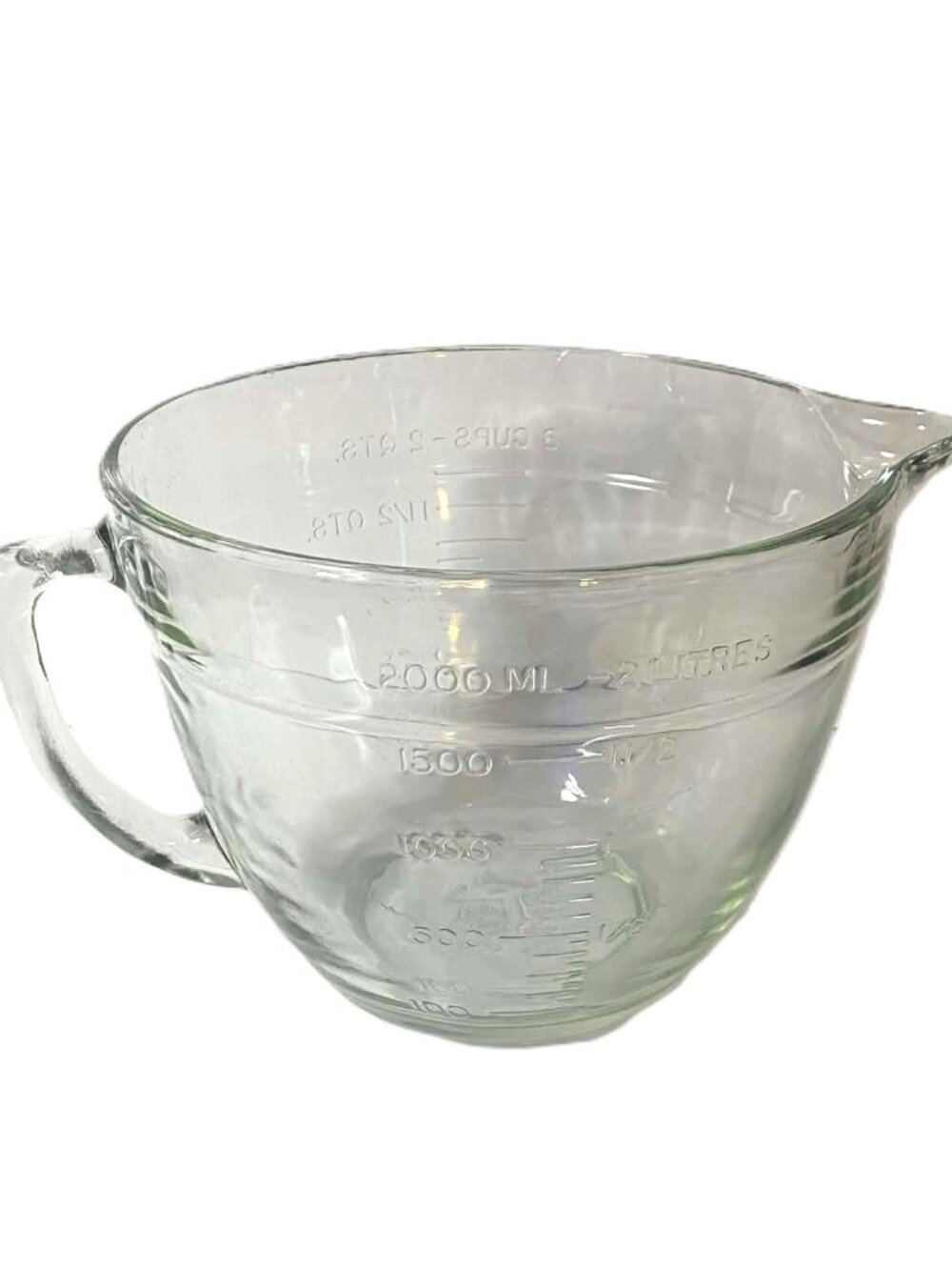 Anchor Hocking 2 Qt 8 Cup Glass Measuring Cup Clear USA Large 64 Oz